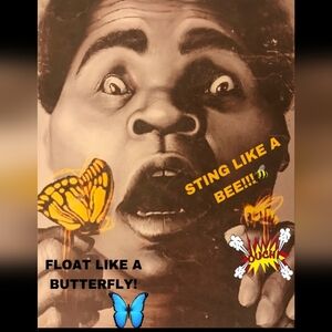 NEW! MUHAMMAD ALI 8.5x11 ORIGINAL ULTRA GLOSSY COLOR ART COMEDY FULL PAGE POSTER